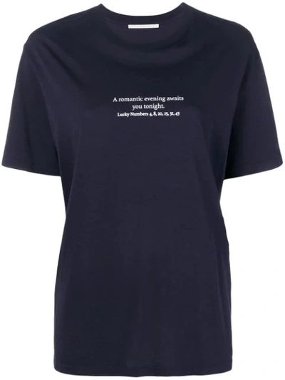 Stella Mccartney Lucky Numbers T-shirt In Blue