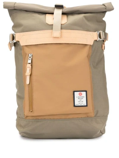 As2ov Foldover Top Backpack In Brown