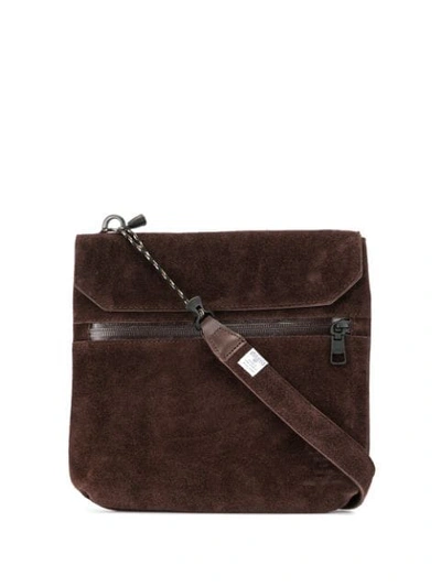 As2ov Textured Shoulder Bag In Brown