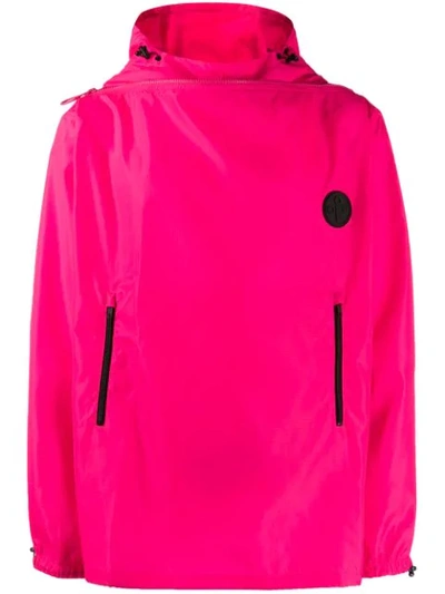 Off-white Packaway Rain Jacket In Pink