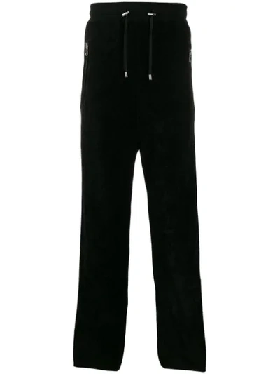 Balmain Side Panelled Track Pants In Black