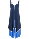 Diane Von Furstenberg Asymmetrisches Kleid In Blue