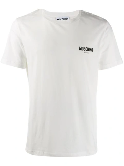 Moschino Womens White Cotton T-shirt