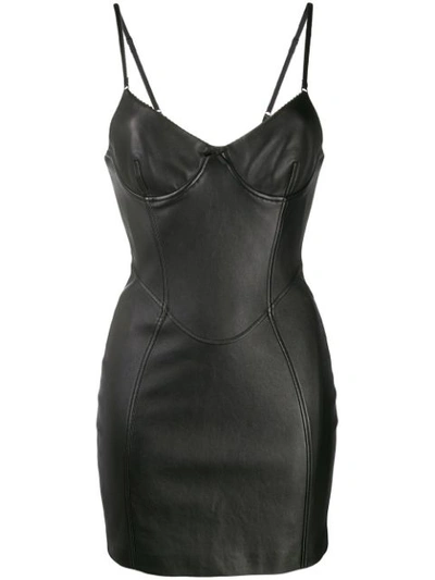 Alexander Wang Stretch Leather Little Black Dress In ModeSens
