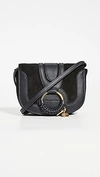 See By Chloé Hana Small Saddle Bag In Black