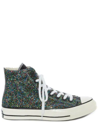 Converse Chuck 70 Hi "glitter Pack" Sneakers In Grey