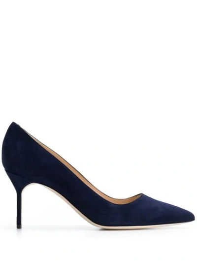 Manolo Blahnik Tora Pumps In Blue