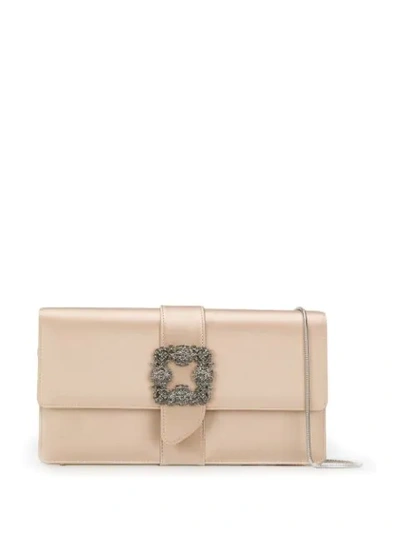 Manolo Blahnik Capri Handbag In Grey