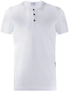 Dolce & Gabbana Logo Buttoned T-shirt In White