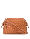 Loeffler Randall Woven Cross Body Bag In Orange