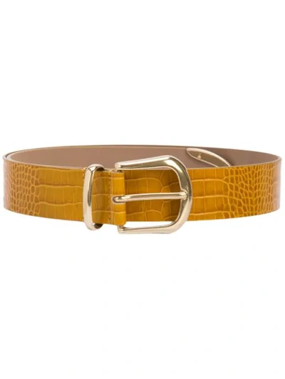 B-low The Belt Calf Leather Belt In Yellow