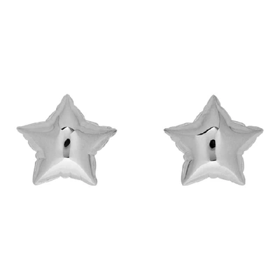 Marc Jacobs Silver The Balloon Star Studs Earrings In 040 Silver