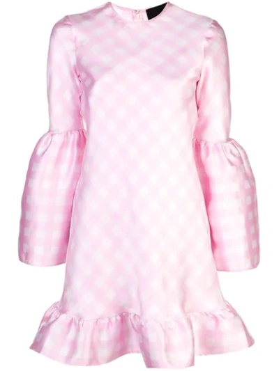 Cynthia Rowley Jane Gingham Dress In Pink
