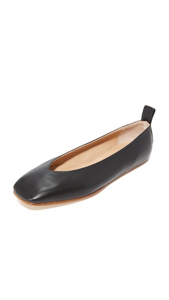 square toe ballet flats uk