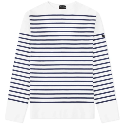 Armor-lux 1140 Long Sleeve Sailor Tee In White