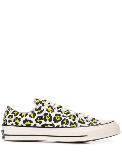 Converse Chuck Taylor Leopard Sneakers In Green