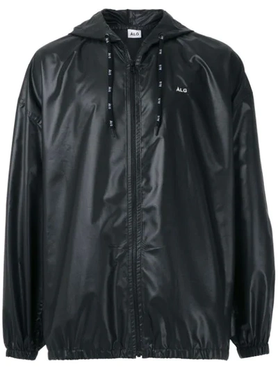Àlg Hooded Panelled Jacket In Black