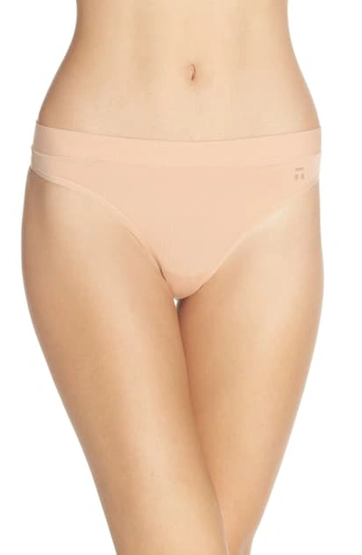 Tommy John Cool Cotton Thong In Maple Sugar