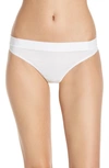 Tommy John Cool Cotton Thong In White