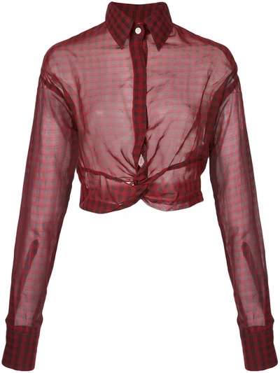 Haculla Plaid Blouse In Red