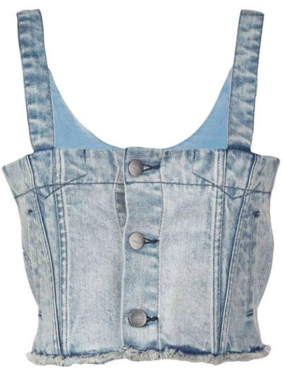 Haculla Denim Crop Top In Blue