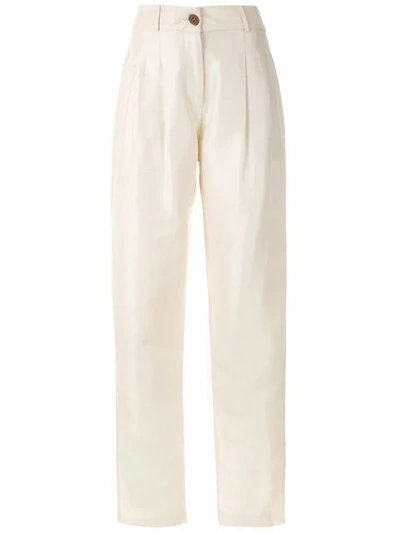 Isolda Apple Trousers In White