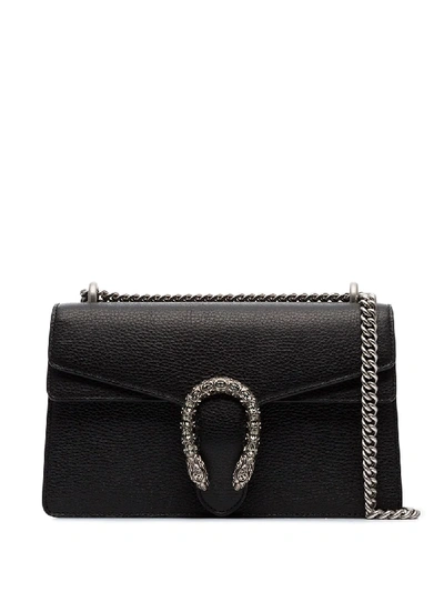 Gucci Dionysus Small Satin Shoulder Bag In 101 - Black