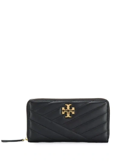 Tory Burch Quilted Wallet In Black
