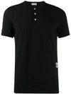 Dolce & Gabbana Logo Buttoned T-shirt In Black