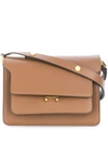 Marni Trunk Shoulder Bag In Brown