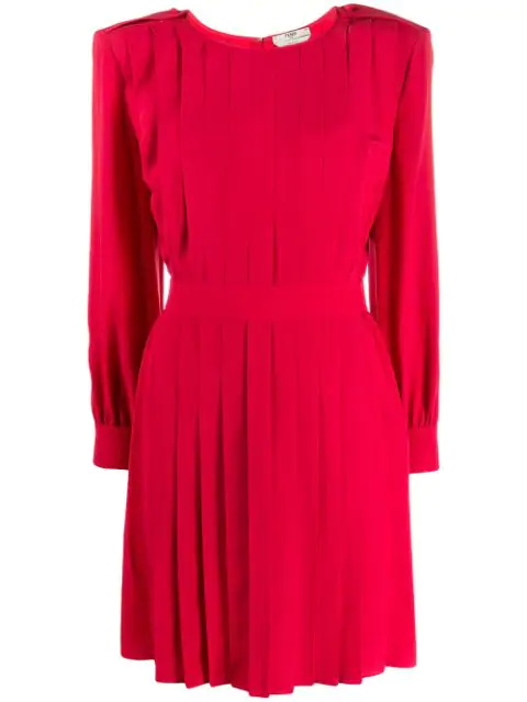 red fendi dress