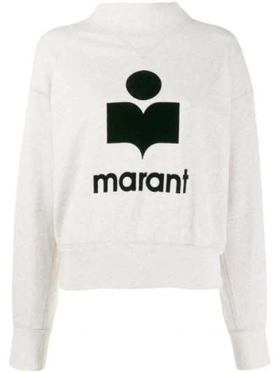 Isabel Marant Étoile Moby Cotton-blend Sweatshirt In 23ec Ecru