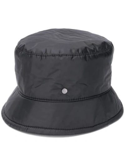 Maison Michel Axel Nylon Bucket Hat In Black/orange