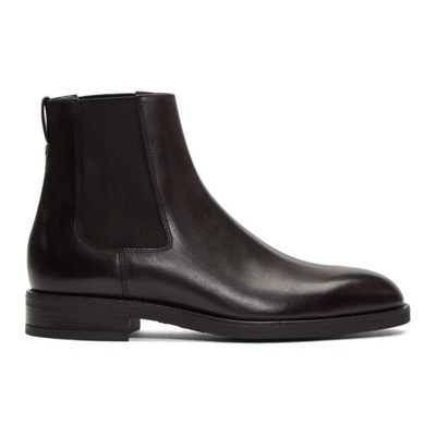 Paul Smith Canon Leather Chelsea Boots In Black