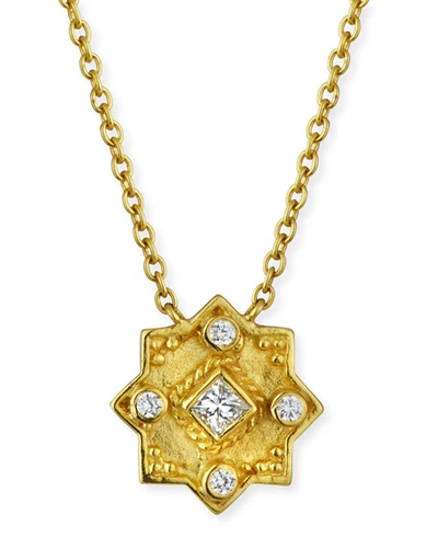Legend Amrapali 18k Heritage Star Pendant Necklace W/ Diamonds