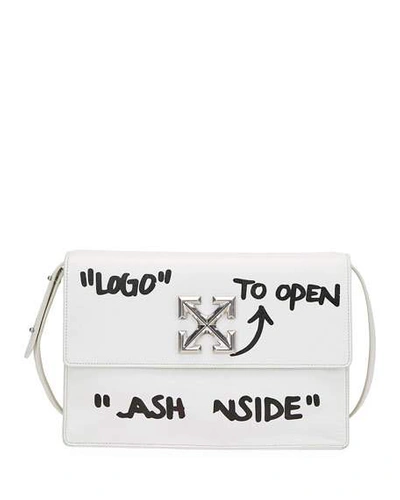 Off-white Jitney 1.0 "cash Inside" Crossbody Bag In White/black