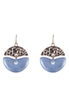Alexis Bittar Hammered Mobile Wire Earrings, Blue In Horizon Blue