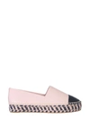 Tory Burch Women's Leather Color-block Platform Espadrilles In Pink