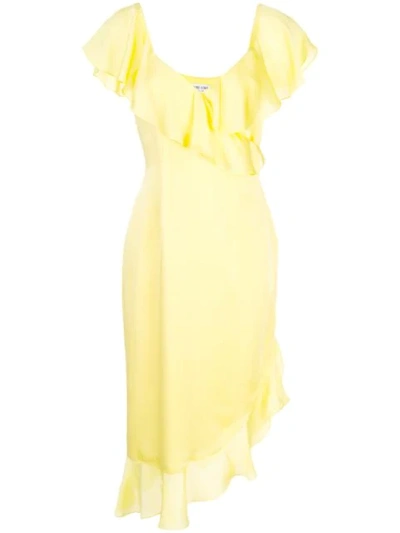 Opening Ceremony Cascade Ruffle Dress In Yellow