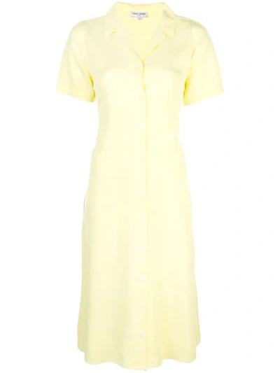 Opening Ceremony Lace-up Back Shirtdress In 7938 Daffodil