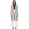 Joseph Lima Belted Double-faced Wool-blend Coat In Grey