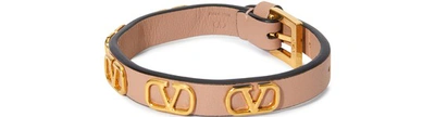 Valentino Garavani Garavani - Go Logo Bracelet In Rose Canelle