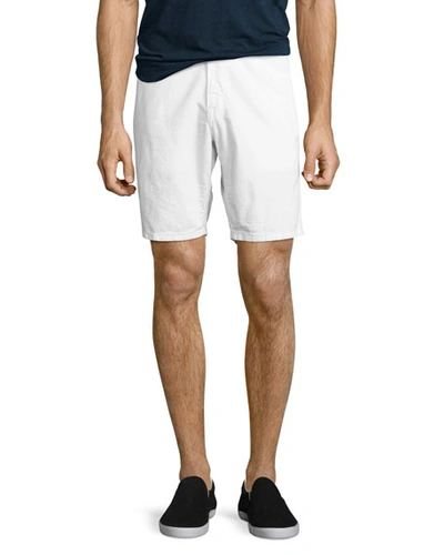 Joe's Jeans Brixton Stretch Cotton Straight Fit Shorts In Optic White