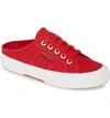 Superga 2551 Cotu Mule Sneaker In Full Flame Red/ White