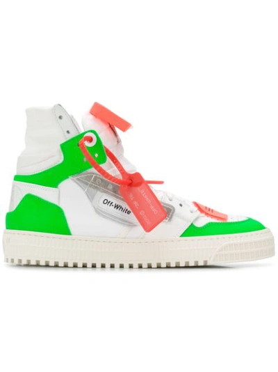 Off-white Off Court 3.0 Sneakers With Fluo Inserts In Bianco