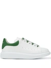 Alexander Mcqueen 45mm Leather Platform Sneakers In White