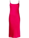 Galvan Christiane Slip Dress In Pink