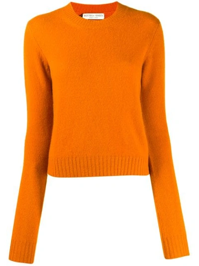 Bottega Veneta Cashmere Blend Sweater In Orange