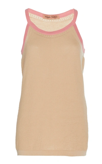 Maggie Marilyn For Old Times Sake Wool-blend Tank Top In Neutral