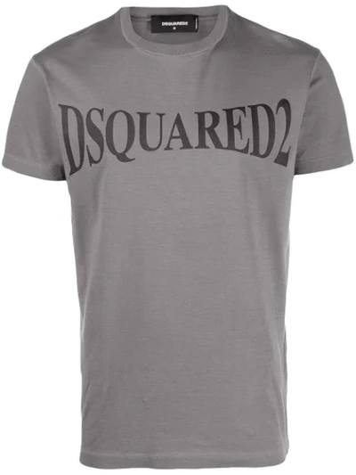 Dsquared2 T-shirt Mit Logo-print In Grey